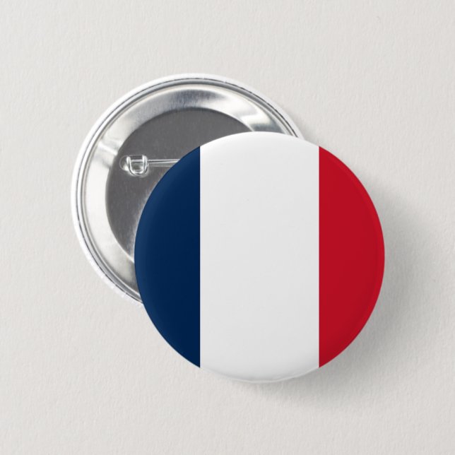 Flag of France Button (Front & Back)