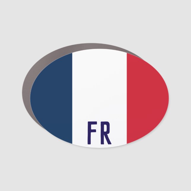 Flag of France Car Magnet (Front)