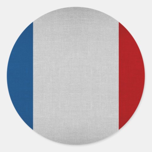 Flag of France Classic Round Sticker