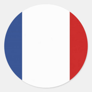 Flag of France Classic Round Sticker