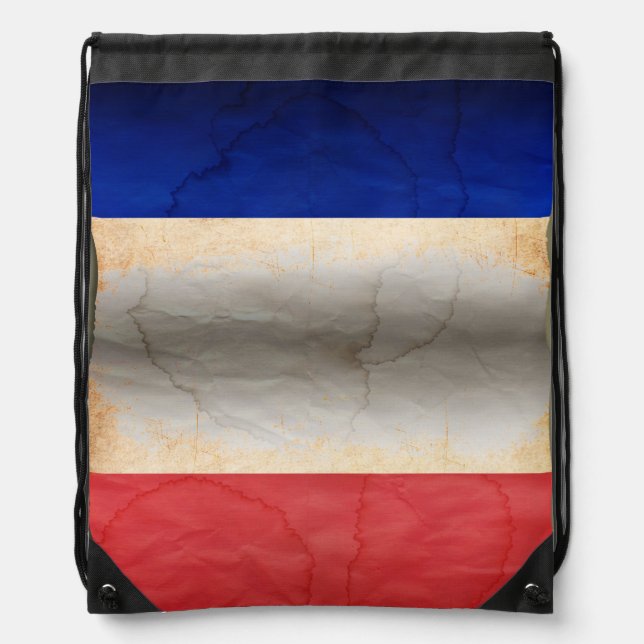 Flag of France Drawstring Bag (Front)
