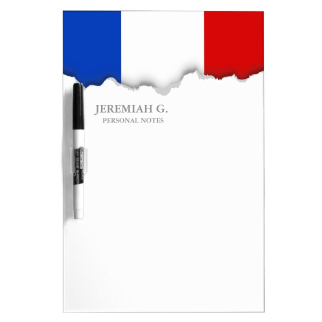 Flag of France Dry Erase Board (Front)