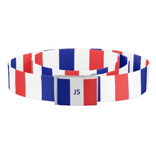 Flag of France French Tricolore Belt
