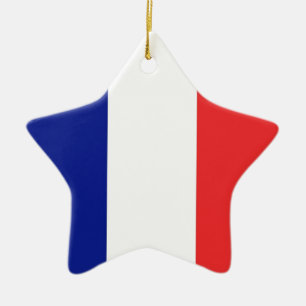 Flag of France French Tricolore Ceramic Ornament
