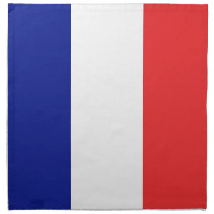 Flag of France French Tricolore Cloth Napkin