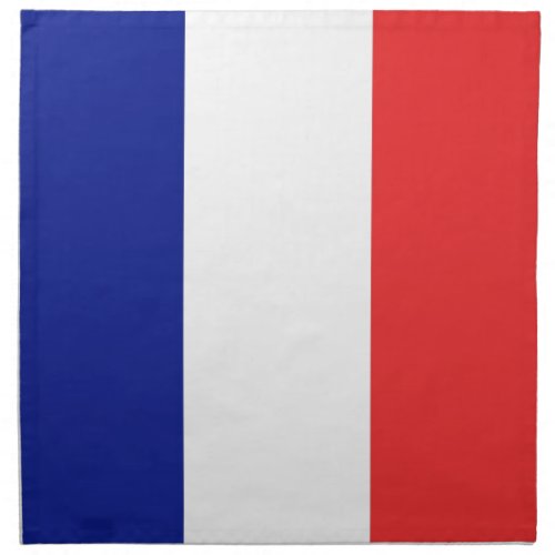 Flag of France French Tricolore Cloth Napkin