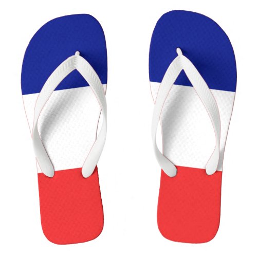 Flag of France French Tricolore Flip Flops