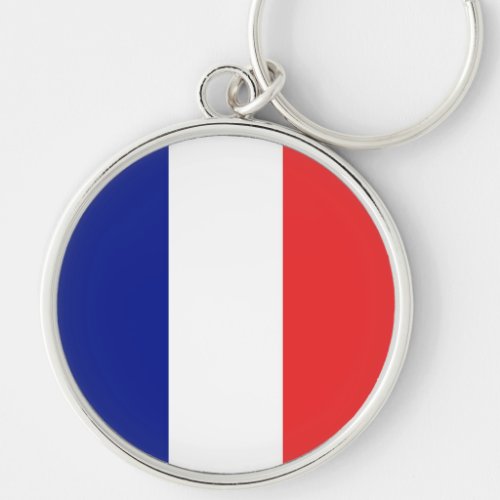 Flag of France French Tricolore Keychain