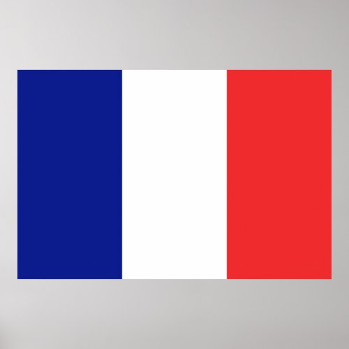 Flag of France French Tricolore large Poster