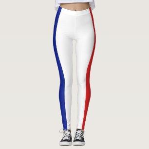 Flag of France French Tricolore Leggings