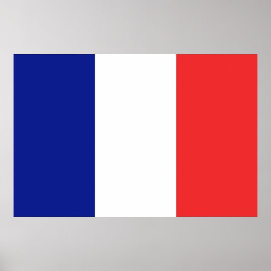 Flag of France French Tricolore Poster | Zazzle.com