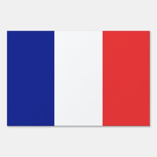 Flag of France French Tricolore Sign