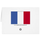 Flag of France Greeting/Note Card (Back Horizontal)