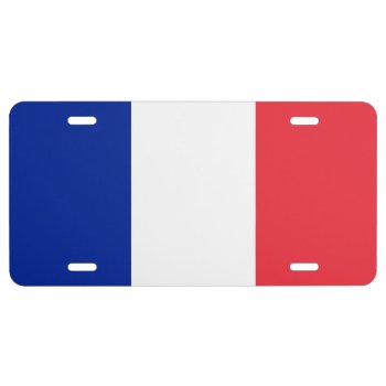 Flag Of France License Plate by kfleming1986 at Zazzle