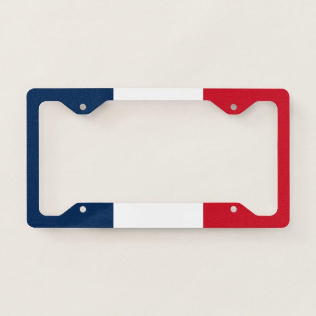 Flag of France License Plate Frame (Front)