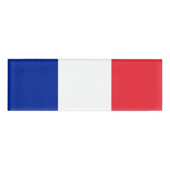 Flag Of France Name Tag by kfleming1986 at Zazzle