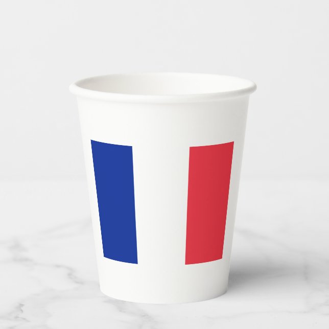 Flag of France Paper Cups (Front)