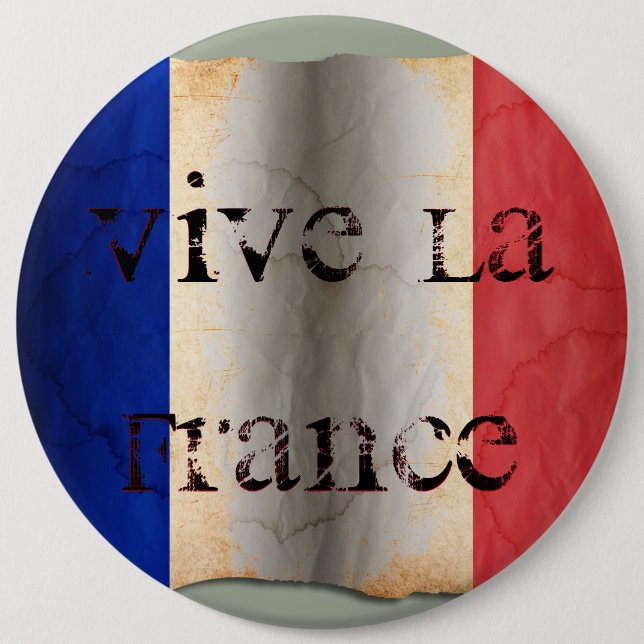 Flag of France Pinback Button (Front)