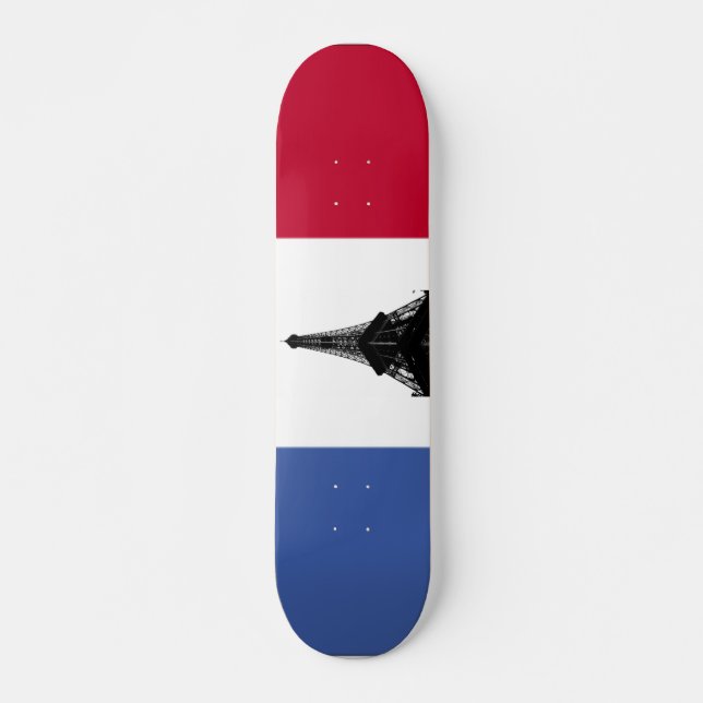 Flag of France Skateboard Deck (Front)