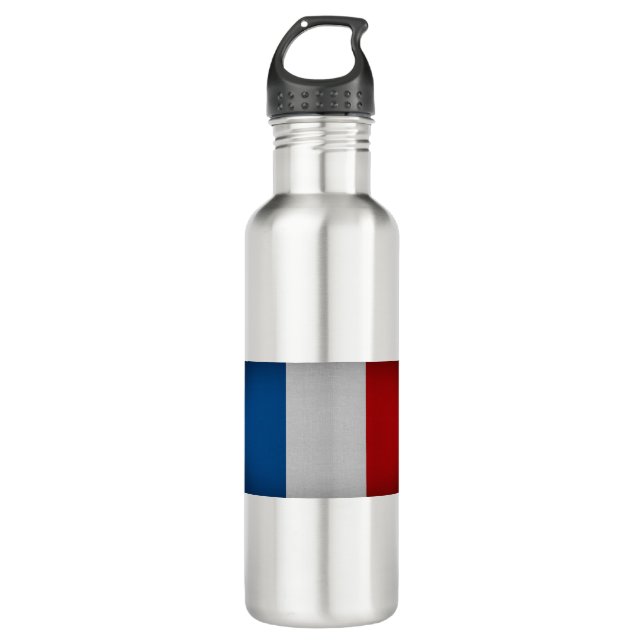 Flag of France Stainless Steel Water Bottle (Front)