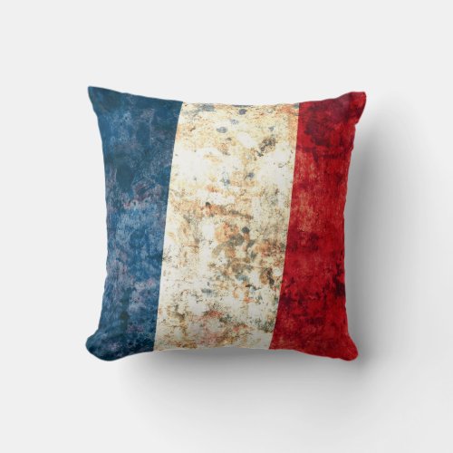 Flag of France Throw Pillow
