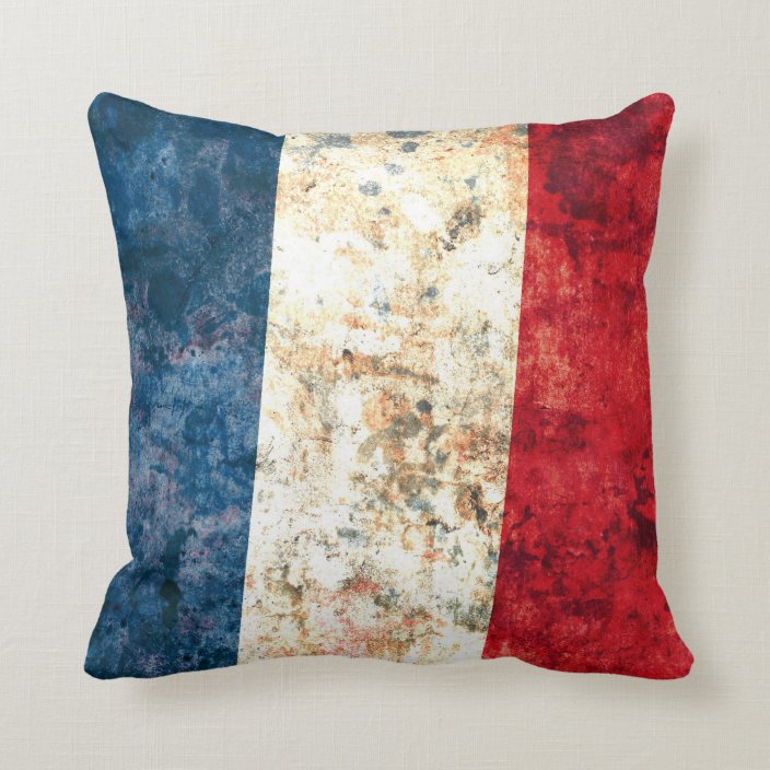 Flag of France Throw Pillow