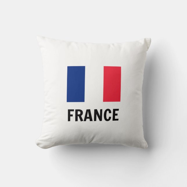 Flag of France Throw Pillow (Front)