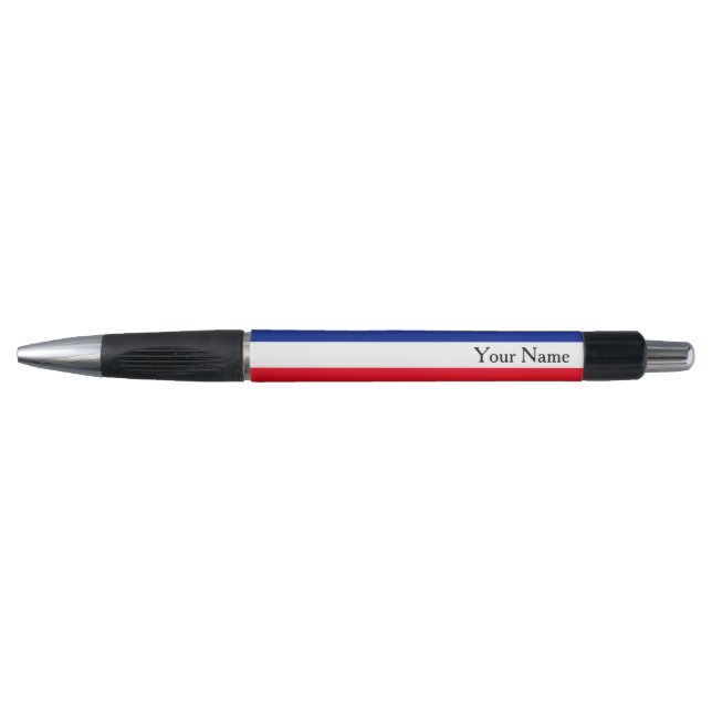 Flag of France Tricolor Personalized French Pen (Front)
