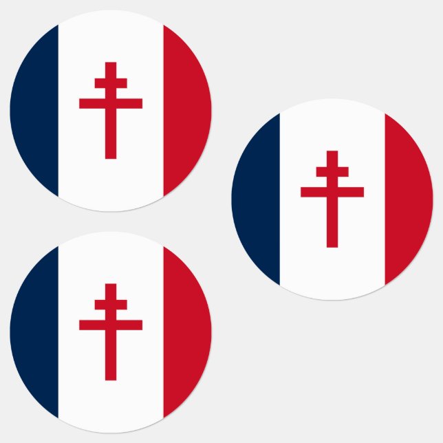 Flag of Free France Labels (Group)