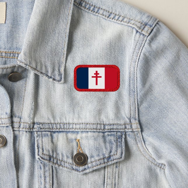 Flag of Free France Patch (On Jacket)