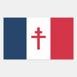 Flag of Free France Rectangular Sticker