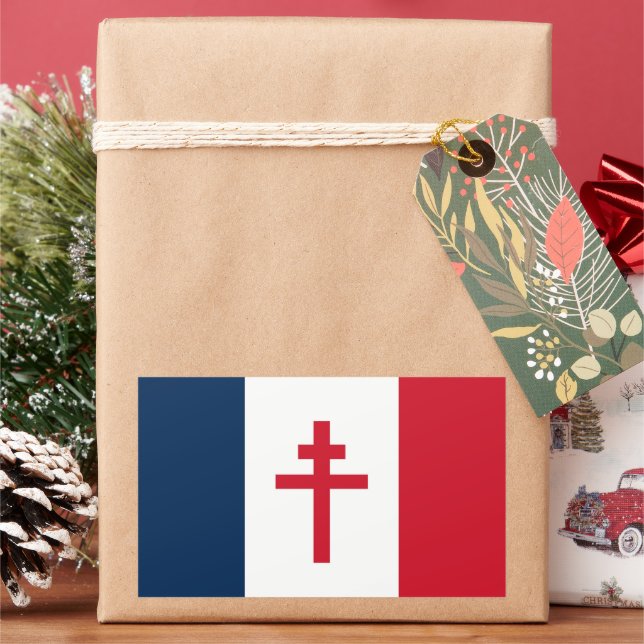 Flag of Free France Rectangular Sticker (Holiday)