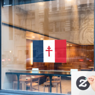 Flag of Free France Window Cling