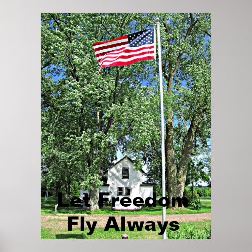 Flag of Freedom Poster