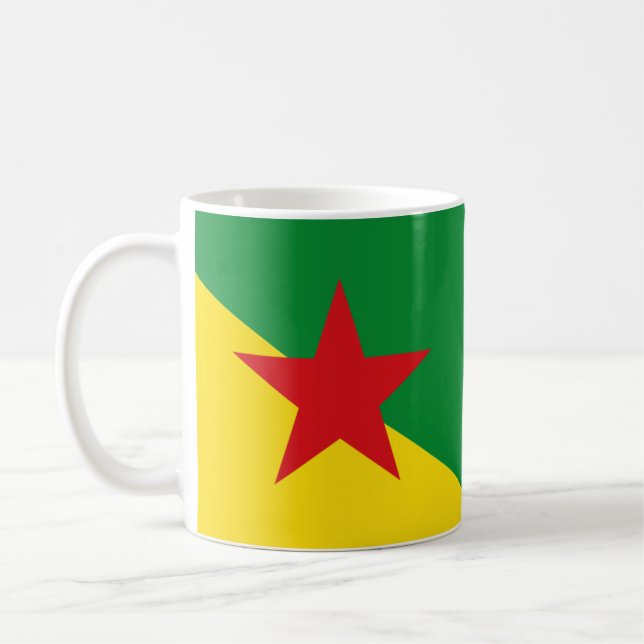 Flag of French Guiana Coffee Mug (Left)