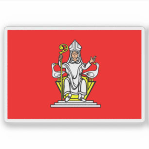 Flag of Frenštát pod Radhoštěm, Czech Republic Sticker