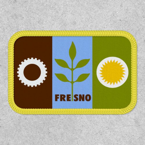 Flag of Fresno California Patch