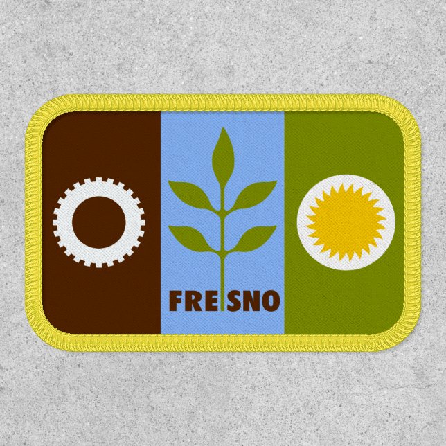 Flag of Fresno, California Patch (Front)
