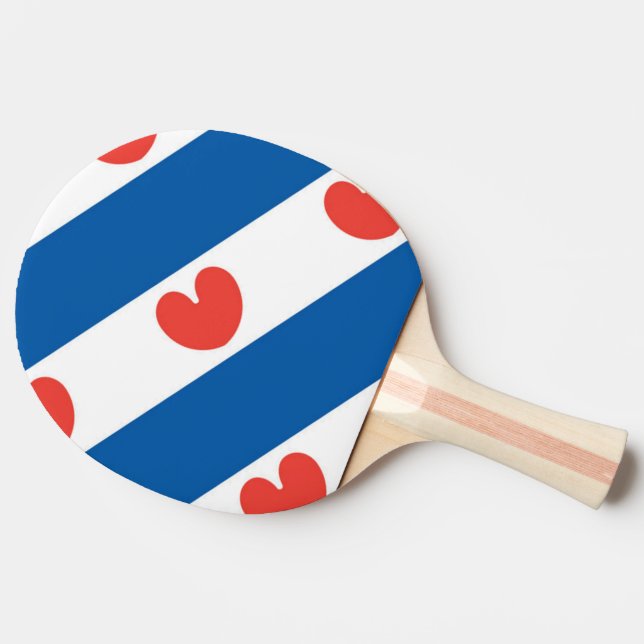 Flag of Friesland Ping-Pong Paddle (Side)