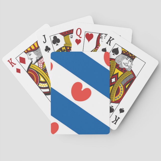 Flag of Friesland Poker Cards (Back)