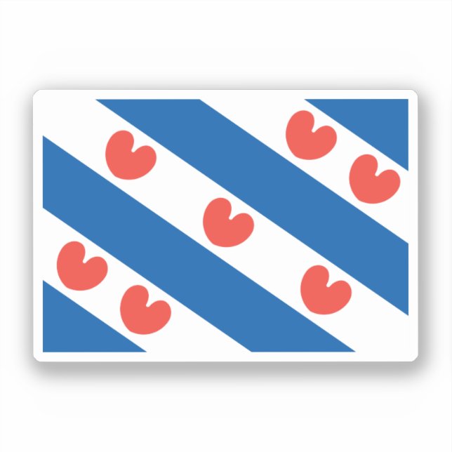 Flag of Friesland Sticker (Front)