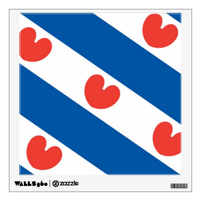 Flag of Friesland Wall Sticker (Front)