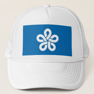 Flag of Fukuoka Prefecture, Japan Trucker Hat