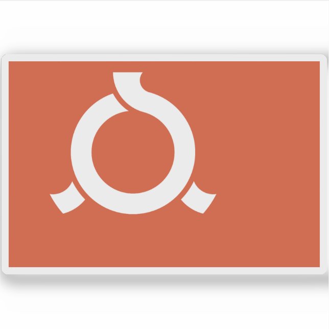 Flag of Fukushima Prefecture, Japan Sticker (Front)