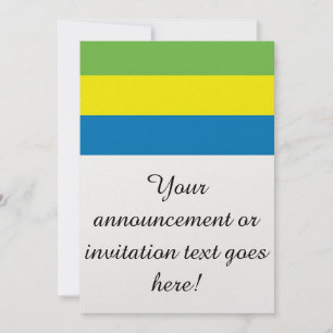 Flag of Gabon Invitation