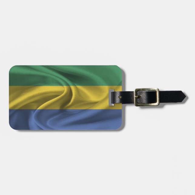 Flag Of Gabon Luggage Tag (Front Horizontal)