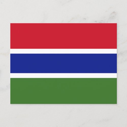 Flag of Gambia Postcard