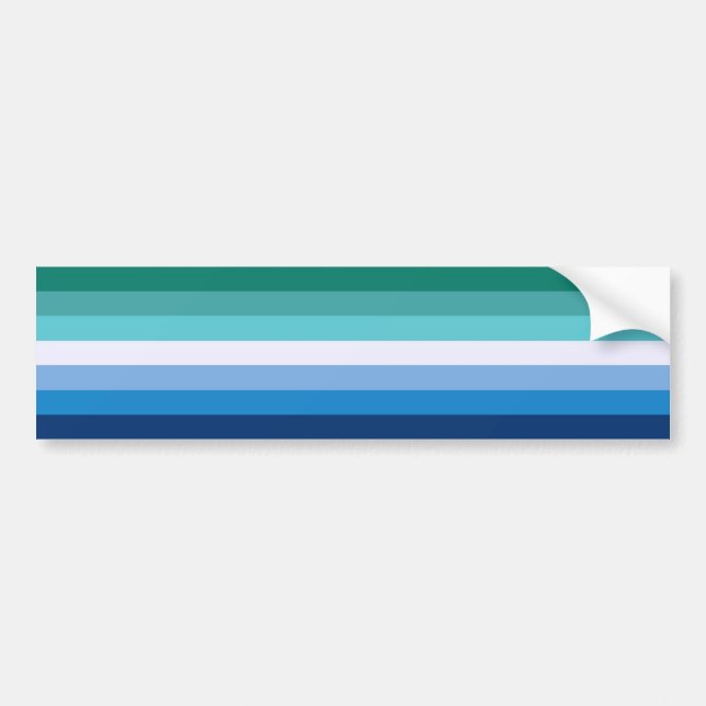 Flag of Gay Men (LGBT Symbol) (Gay Pride) (MLM) ⚣ Bumper Sticker (Front)