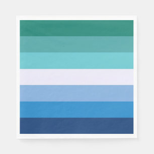 Flag of Gay Men (LGBT Symbol) (Gay Pride) (MLM) ⚣ Napkins