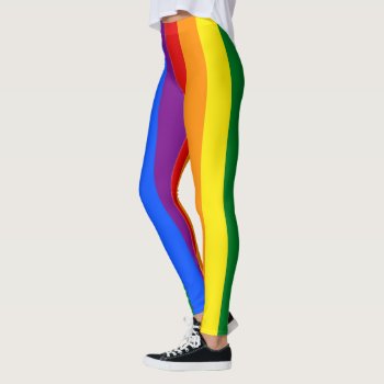 Flag Of Gay Pride Leggings by Flagosity at Zazzle